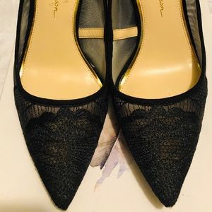 Jessica Simpson Sheer Lace Pumps Sz 8.5
